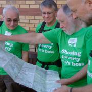 Members of Christians Against Poverty prepare for a walking challenge in September 2021. Credit: Rob Bakewell