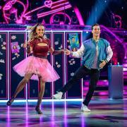 Gorka Marquez and Katie McGlynn during the the dress run for the second episode of Strictly Come Dancing 2021. Credit: PA