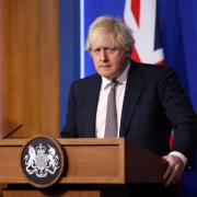 A Downing Street press conference led by Boris Johnson is discussing the measures taken to control the spread of the Omicron variant (PA)