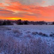 BEAUTIFUL: Winter sunrise over Walshaw by David Wilkinson