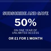 SUBSCRIPTION: Bury Times readers can save 50 per cent on one year of unlimited access to our website