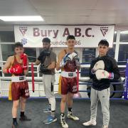 QUARTET: The four Bury ABC boxers who were in action last weekend