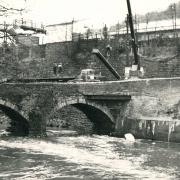 Twist Bridge repairs, Summerseat 1970