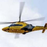 An air ambulance was spotted at Garden City in Holcombe Brook
