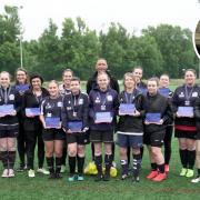 Bury AFC Women organised a charity tournament in memory of Martyn Forrest, inset (Picture: Oniss Nelson)