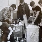 Pupils from the Derby School, Bury,  preparing for Iceland trip, 1967