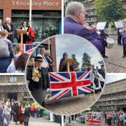 The proclamation service in Bury today, Sunday