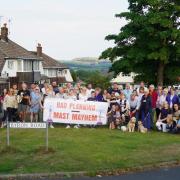 Residents give the thumbs down to the planning application at the proposed site of the mast