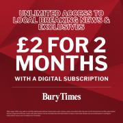 Unlimited access to the Bury Times online at just £2 for 2 months!