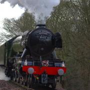 The Flying Scotsman approaching Summerseat