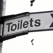 A toilets sign