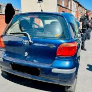 A Toyota Yaris driver was asked to do a drugs test