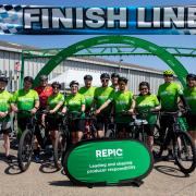 REPIC employees reaching the finishing line