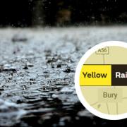 Bury has been issued a yellow weather warning