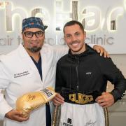Dr Arshad and Scott Quigg