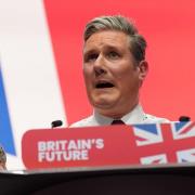 Labour leader Sir Keir Starmer making his keynote speech during the Labour Party Conference in Liverpool on Tuesday