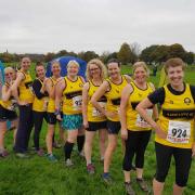 The Radcliffe AC women’s cross country team at Bolton