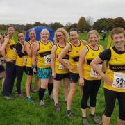 The Radcliffe AC women's cross country team at Bolton