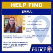 Officers are appealing for anyone who knows where Emma is