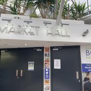 The indoor market hall has been closed for more than a week