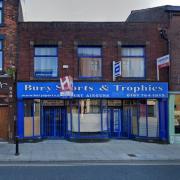 The Bury Sport and Trophies site, where the sports bar and restaurant is set to open