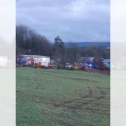 Fire engines spotted near the River Roch in Fairfield