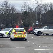 Police presence at supermarket following RTC