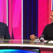 James Daly and Paddy McGuinness on Question Time on Thursday, February 8