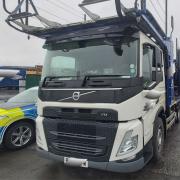 A lorry driver has been arrested after allegedly driving under the influence of cocaine