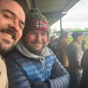 MPs Richard Holden and James Daly at the match