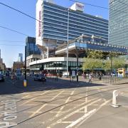 A cracked rail was found on Portland Street, in Manchester city centre