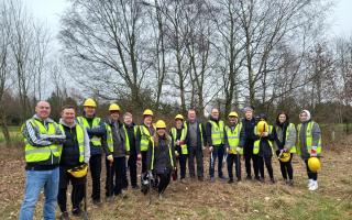 NatWest staff at the Bury tree planting site