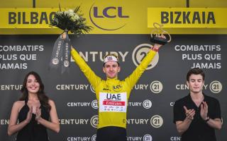 Adam Yates at stage one of the Tour de France