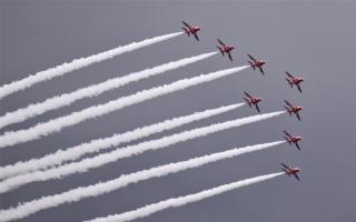 The Red Arrows will fly over Bury