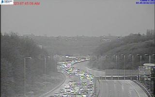 Live Updates as crash shuts lanes on motorway