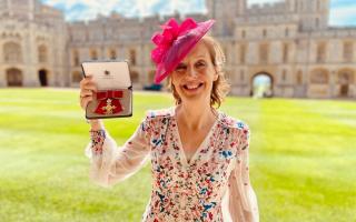 Helen Hyndman MBE received her award at Windsor Castle