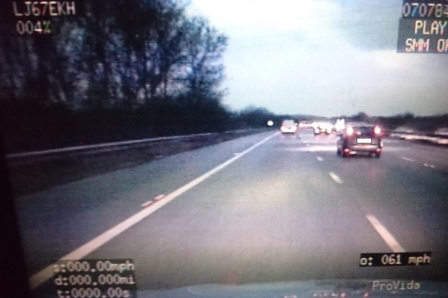 Middle lane hoggers are being caught out by motorway police